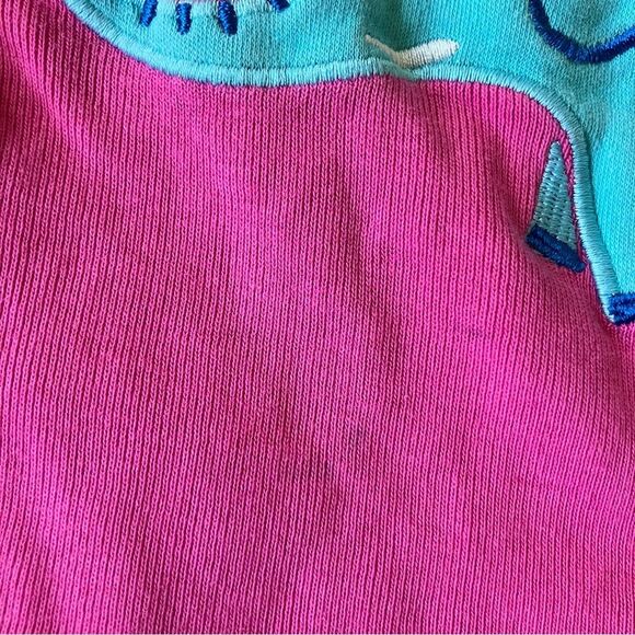 Jojo Maman Bebe Pink Stripes Appliqué Elephant Animal Cotton Pajamas 2-3 - Picture 4 of 6